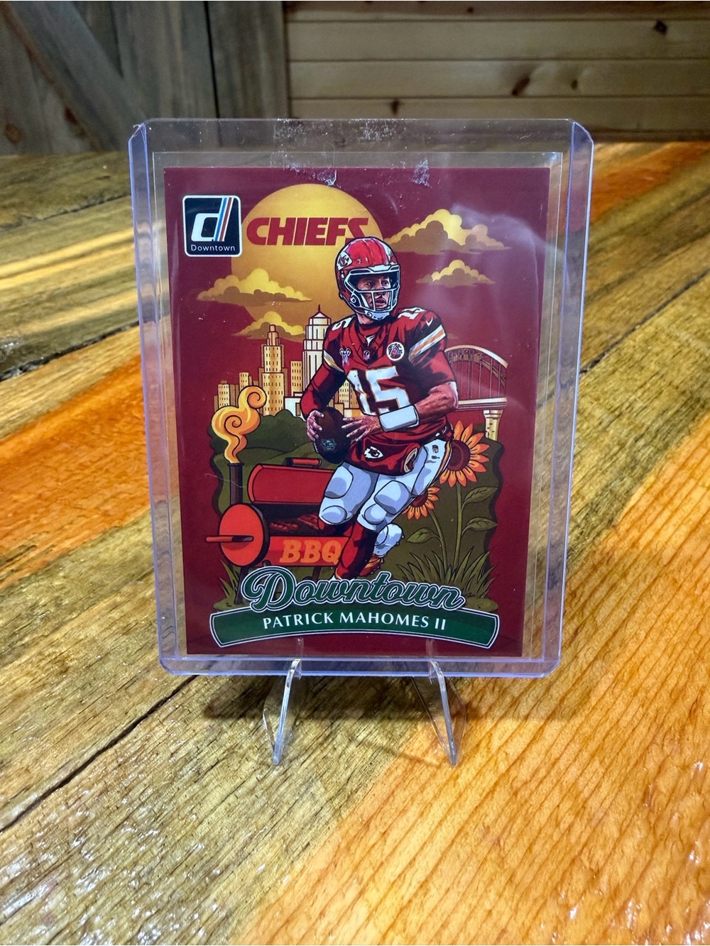 Patrick Mahomes Kansas City Chiefs ‘Downtown’ Custom Football Card